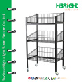 Multipurpose display rack metal coat stand boutique shelving